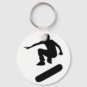 skateboard silhouette keychain