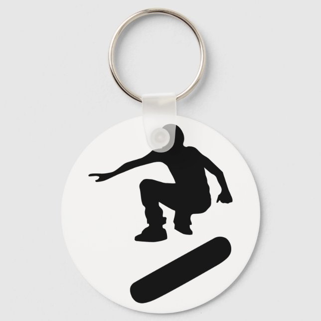 skateboard silhouette keychain (Front)