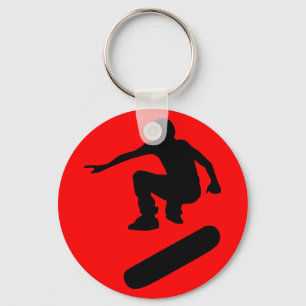 skateboard silhouette keychain