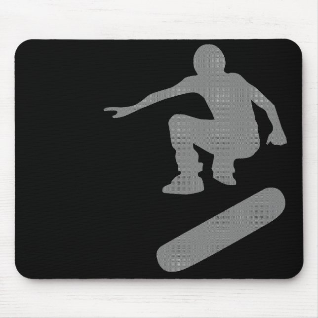 skateboard. silhouettes. mouse pad (Front)