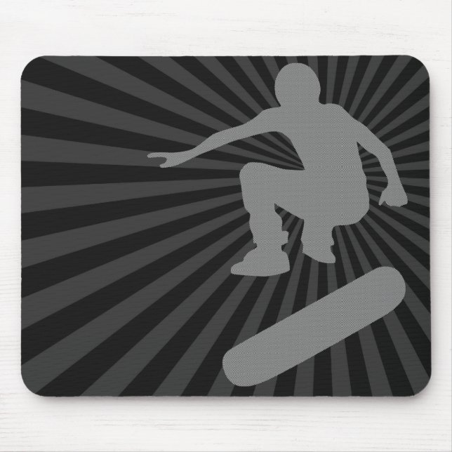 skateboard. silhouettes. mouse pad (Front)