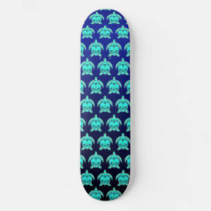 Skateboard Simple jolie bleu vert turquoise turquoise tortue