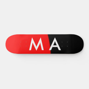 Skateboard Simple monogramme ajouter votre nom lettre man min