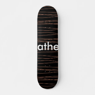 Skateboard Simple monogramme ajouter votre nom lettre man min