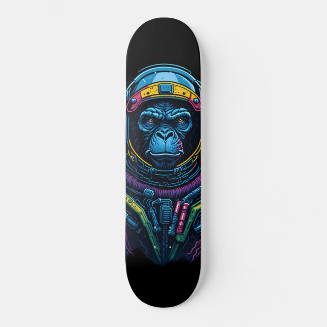 Skateboard singe astronaute (Recto)