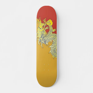 Skateboard Skate de dragon jaune