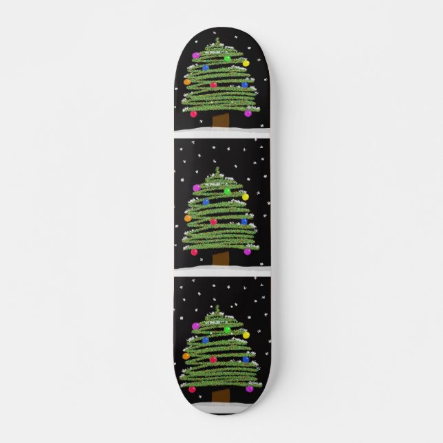 Skateboard Skate de Noël (Devant)