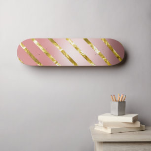 Skateboard skate de parties scintillant rose mignon