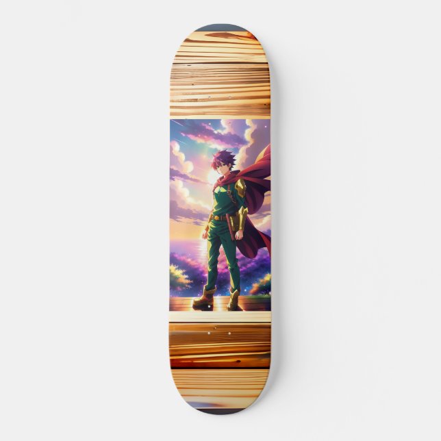 Skateboard Skate Exclusivo: Herói Anime (Recto)