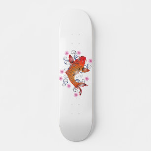 Skateboard Skate japonais Koi Fish