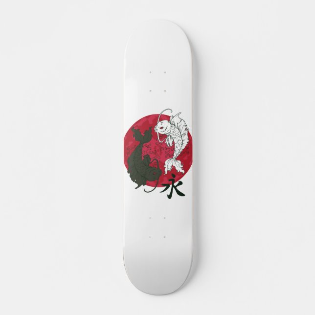 Skateboard Skate japonais Koi Fish (Devant)