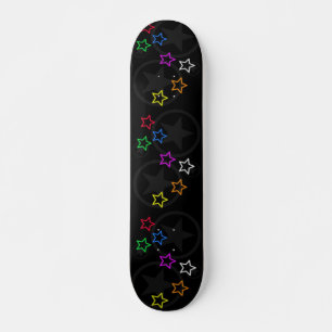 Skateboard Skate Motif Black Star