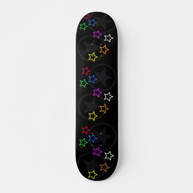Skateboard Skate Motif Black Star (Devant)