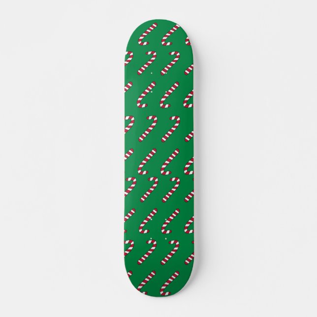 Skateboard skate Motif sucre de canne (Devant)