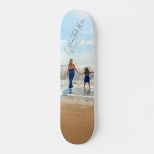 Skateboard Skate photo et texte personnalisé - Votre propre c