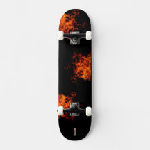 skate pour enfants avec flammes