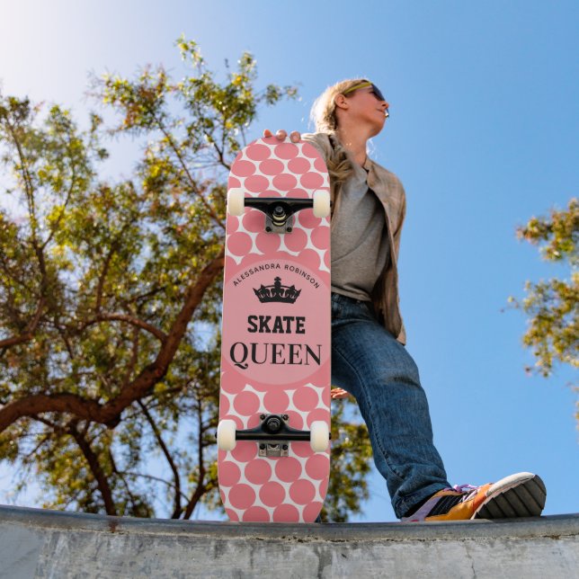 Skateboard Skate Queen Nom personnalisé Skate board (Extérieur 1)