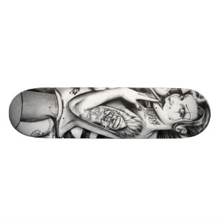 Skateboard skate tattoo girls