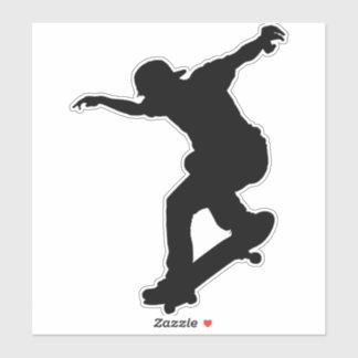 Skateboard, skateboard Custom-Cut Vinyl Sticker