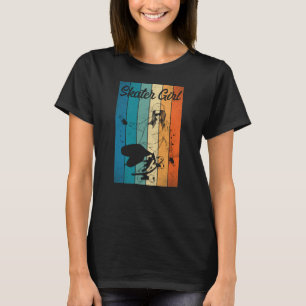 Skateboard Skateboarder Skater Girl Vintage 80S T-Shirt