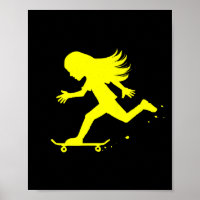 Skateboard Skateboarder Teen Tween Girl Skater Oll