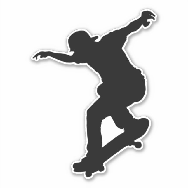 Skateboard, skateboarders Sticker (Devant)