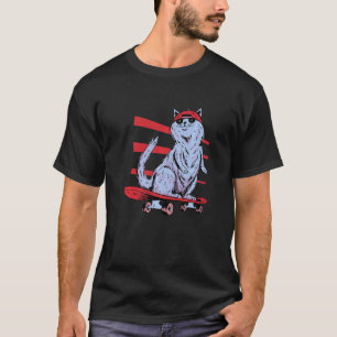 Skateboard Skateboarding Cat T-Shirt