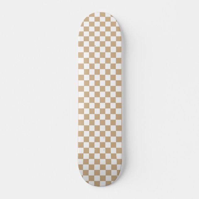 Skateboard Skateboards Checker Motif-noir et blanc (Devant)