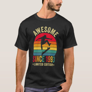 Skateboard Skater Awesome Since 1993 29th Birthday T-Shirt