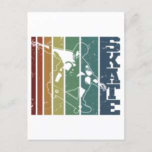 Skateboard Skater Skate Skateboarder Skateboarding Postcard