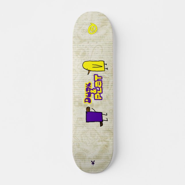 Skateboard skateyourbrand - durkandplat (Devant)