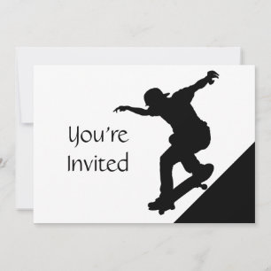 Skateboard Skating Park Invitation