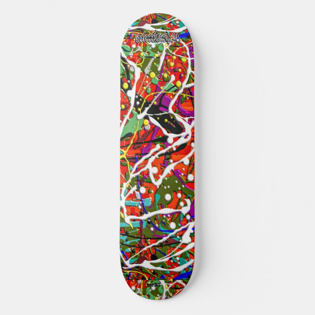 Skateboard SKB_013 Plate-forme de peinture Art Patinage Deck (Recto)