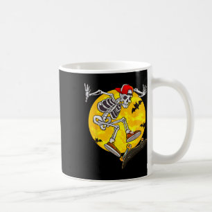 Skateboard Skeleton Funny Halloween Costume Skate Coffee Mug