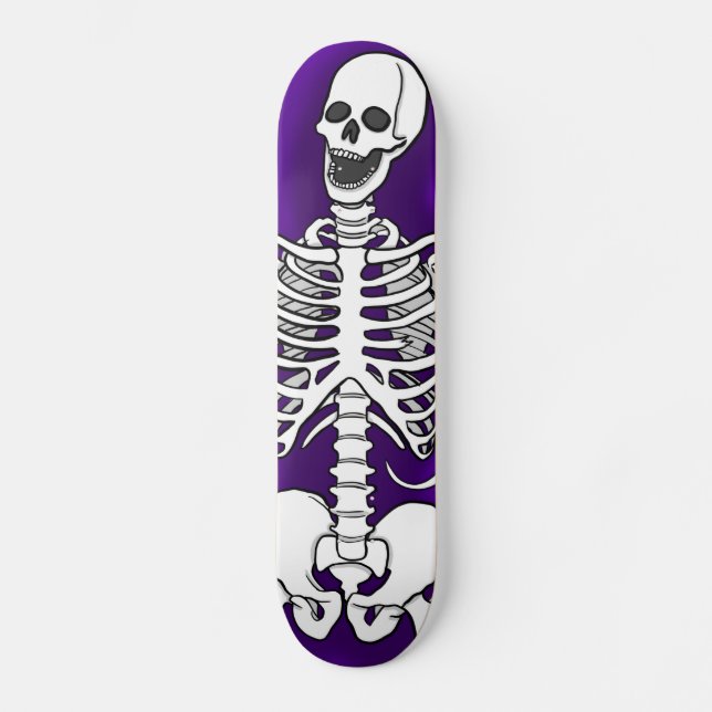 Skateboard Skeleton riant (Recto)
