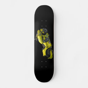 Skateboard Ski moto jaune