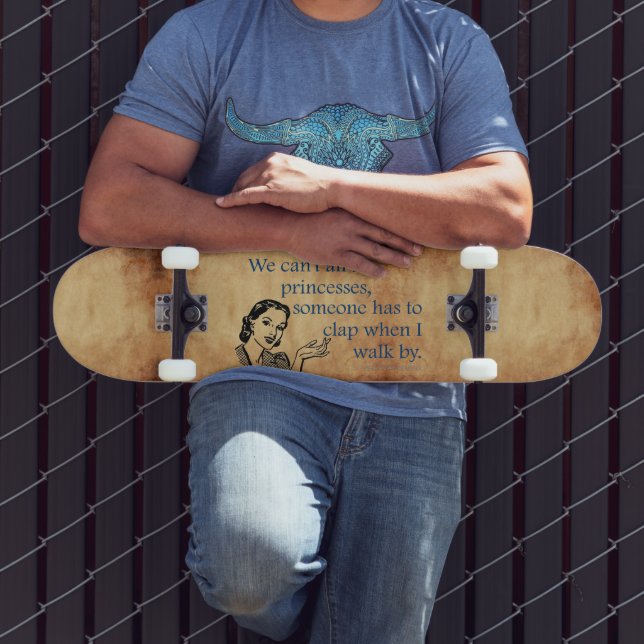 Skateboard SlipperyJoe's Princess clap marchant drôle les ann (Extérieur 3)