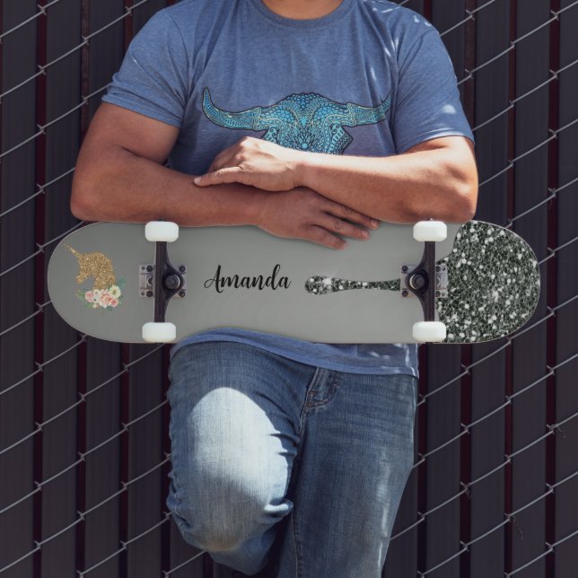 Skateboard Sliver parties scintillant licorne (Extérieur 3)