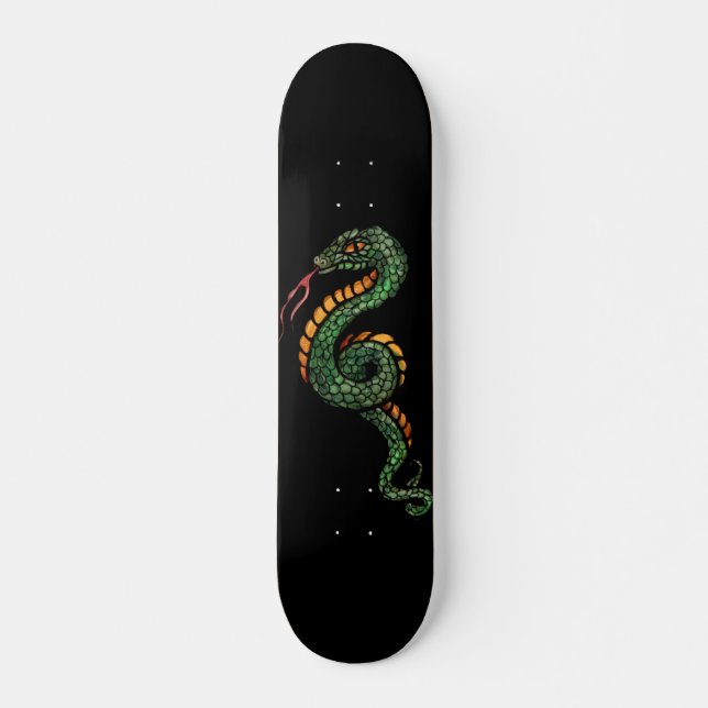 Skateboard Snake Art Snakes (Devant)