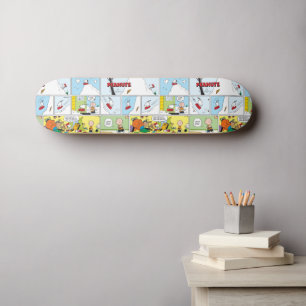 Skateboard Snoopy Sled Riding Food Dish