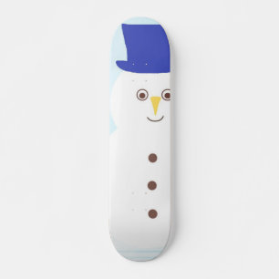 Skateboard snowman art