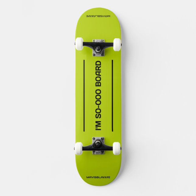 Skateboard ...SO-OOO planche à roulettes : citron (Recto)