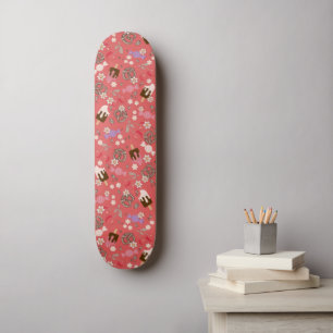 Skateboard Soins sucrés et salés Motif rouge