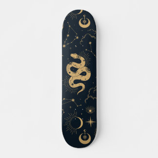 Skateboard Soleil et Lune - Astronomie Witch
