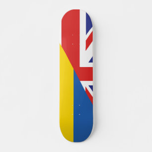 Skateboard Soutien britannique à l'Ukraine Sherpa Blanket