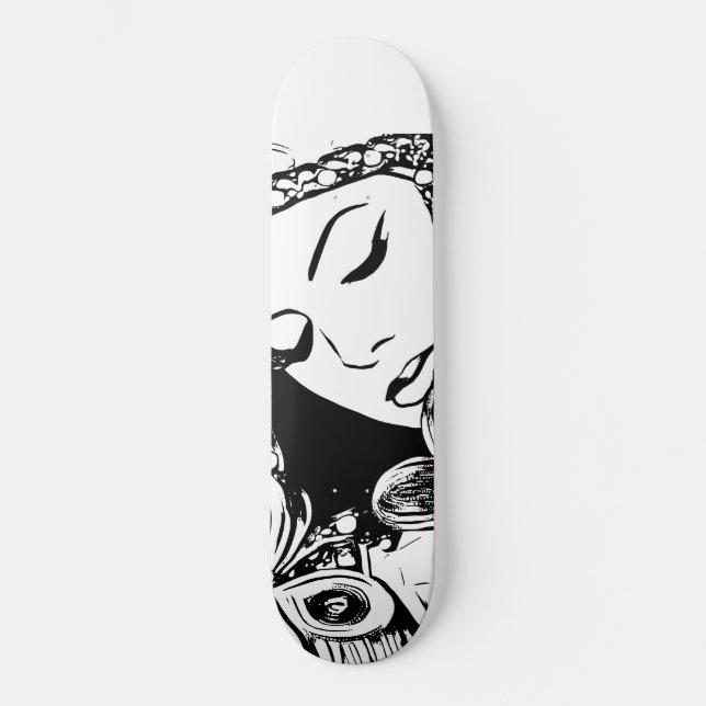 Skateboard Souvenirs femme Abstraite Surreal Art original (Recto)