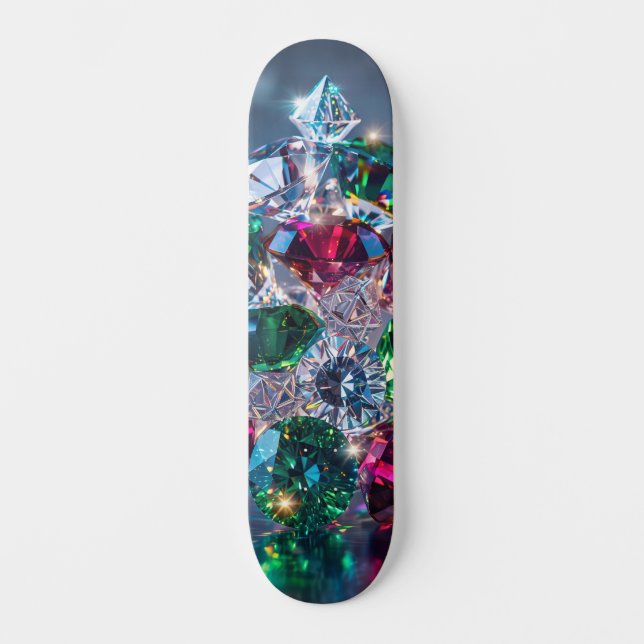 Skateboard Sparkling Gems and Jewels (Recto)