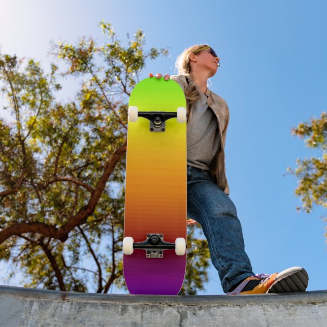 Skateboard Spectre des couleurs horizontales -3 (Extérieur 1)