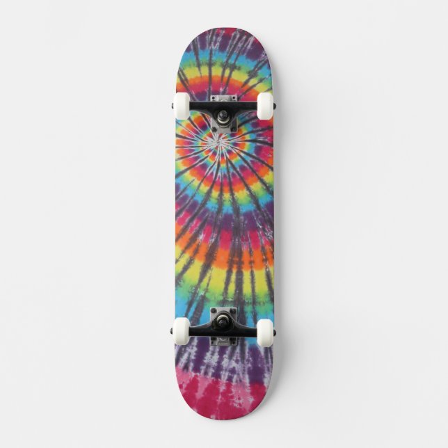 Skateboard Spirale de Tie Dye Swirl (Recto)