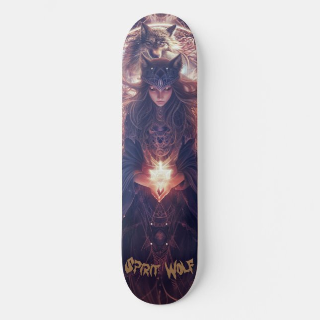 Skateboard Spirit Wolf (Recto)
